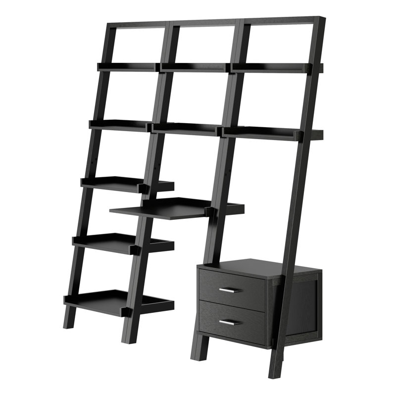 Metal Base Leaning Ladder Desk